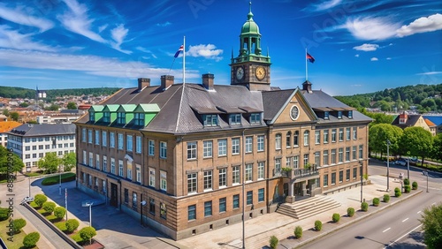 Kristiansand Municipality main building, at Rådhuskvartalet in Kristiansand