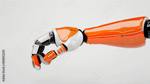 Futuristic robotic arm. Generative AI