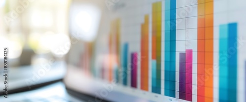 Bar graph displaying an abrupt uptick in stock values, indicating a sudden boost in market performance.