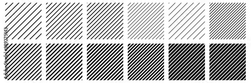 collection of diagonal lines stripes patterns. vector seamless background