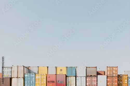 containers in the harbor