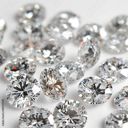 diamonds on white background 