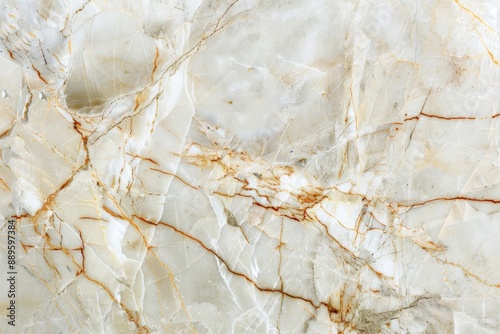 White Marble Slab with Intricate Veining and Golden Hues, Ideal for Interior Design and Architectural Projects