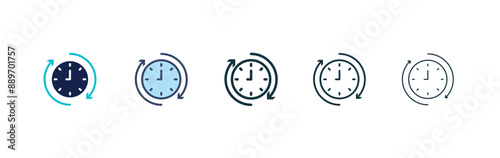 Uptime and downtime icon