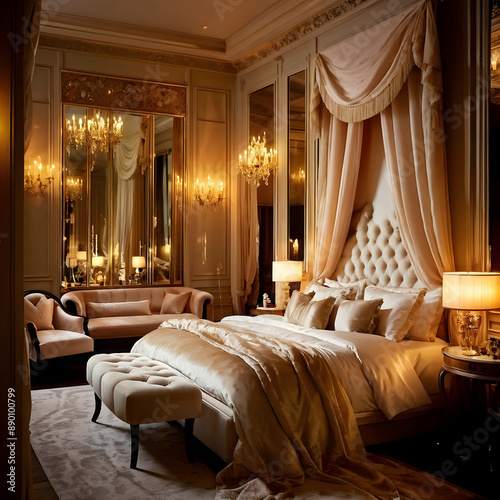 luxury hotel bedroom