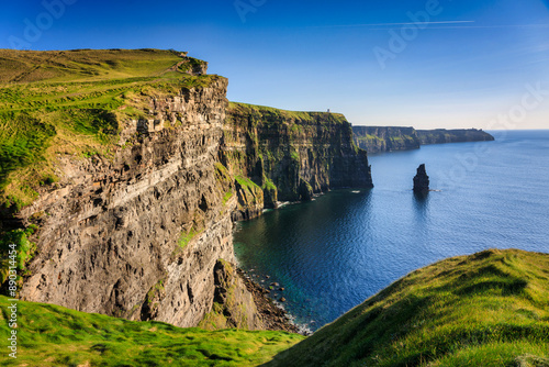 Beautiful scenery of the Cliffs of Moher in County Clare, Ireland.