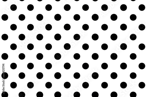 Black and White Polka Dot Pattern