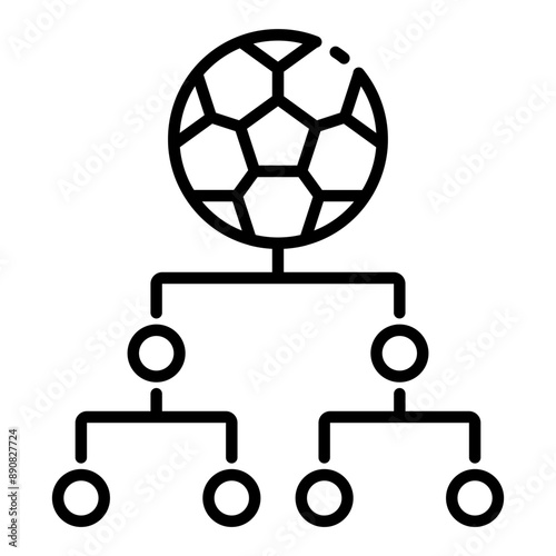 Icon representing a football playoff or tournament stage.