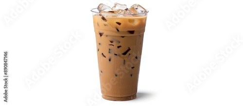 ice coffee in glass cup