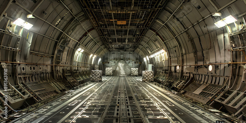 Cargo Carriers of the World: A wide-body cargo plane with its cargo doors open, revealing a maze of netting and crates.