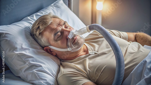 Peaceful slumber awaits with effective therapy, depicted by a vacant pillowed space and a CPAP mask, highlighting the importance of obstructive sleep apnea treatment.