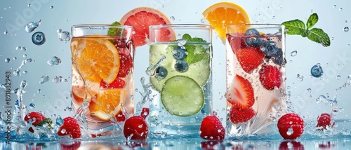 Functional Waters Waters enhanced with vitamins, minerals, and other beneficial ingredients for health and hydration