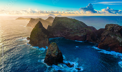 View of one of the best sights of Madeira Island. Cape Ponta de São Lourenço, Madeira Island, Portugal