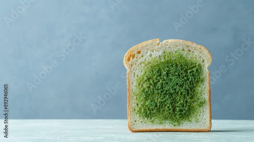 Moldy Stale Bread, Conceptual Image of Expired Bakery Item Inducing Food Disgust