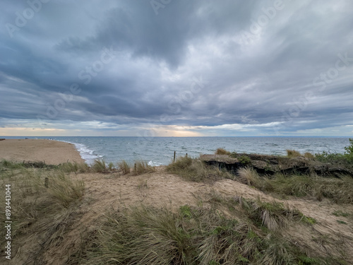 Hel, koniec Polski, zejście na najdalej wysunięta plażę w Polsce