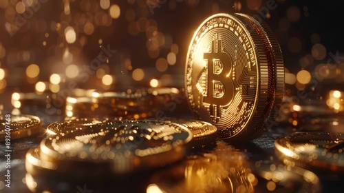 Concetto di investimento in criptovalute e bitcoin