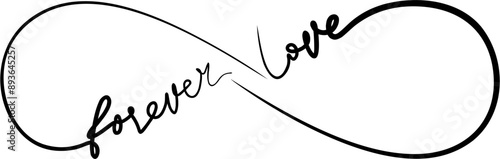 infinity symbol vector illustration forever love