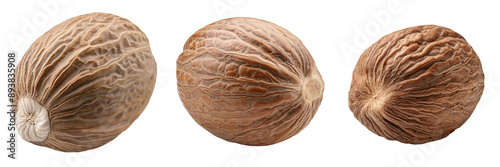 nutmeg isolated on transparent background