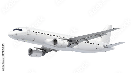 Airplane isolated on transparent background