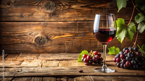 Refreshing glass of red wine on a rustic wooden table , wine, glass, refreshment, elegant, beverage, alcohol, celebration, relaxation