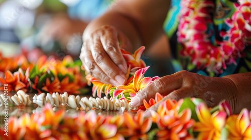 Lei Making in Hawaii