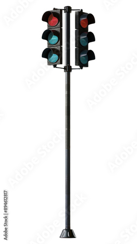 PNG Traffic light signal pole