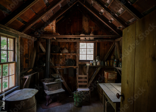 Kitchen of John Fitz Jarrell House (1847) at Jarrell Plantation