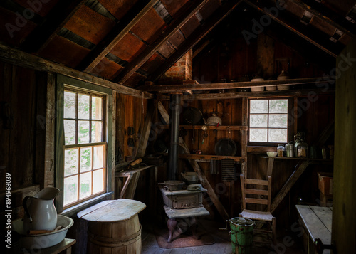 Kitchen of John Fitz Jarrell House (1847) at Jarrell Plantation