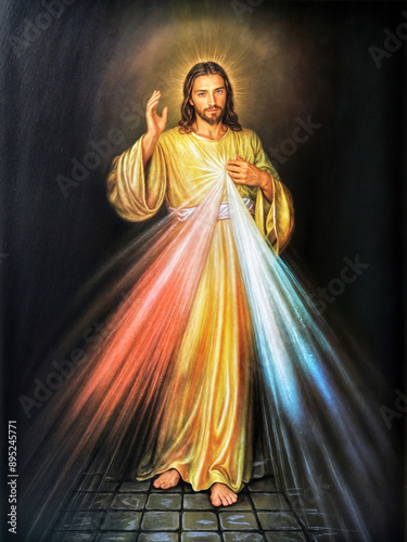 Divine Mercy: Jesus Christ, Source Infinite Compassion sacred portrait