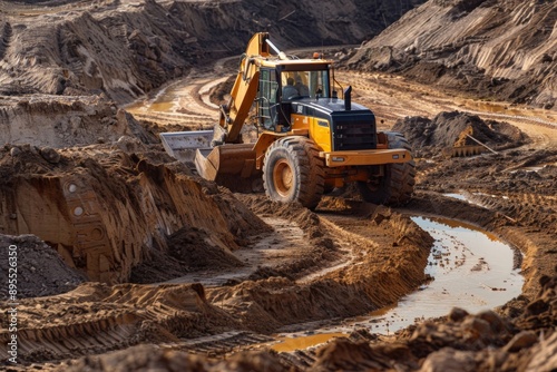 Earthmoving with modern techniques for reclamation involves large-scale, organized operations to restore and repurpose land.