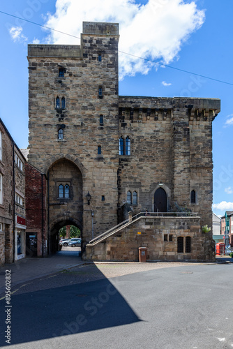 The Moot Hall, Hexham. A 14th century medieval court building currently used as an art gallery and museum