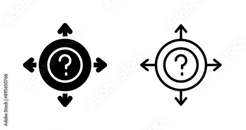 Uncertainty Vector Icon