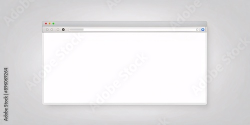 Blank Browser Window. Simple and clean image of a blank browser window.