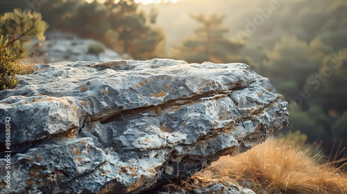 rock formation showing signs of erosion, symbolizing the slow but inevitable effect of time on the natural world.