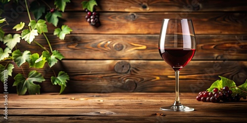 A glass of red wine on a wooden table , wine, drink, alcohol, beverage, glass, red, wooden, table, celebration