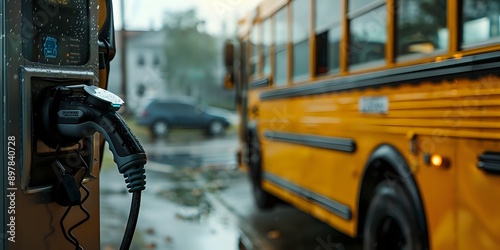 Electric School Bus Charging Station, Future of Transportation