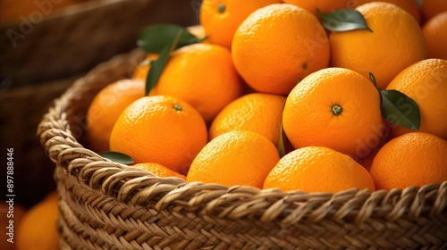 fresh orange basket