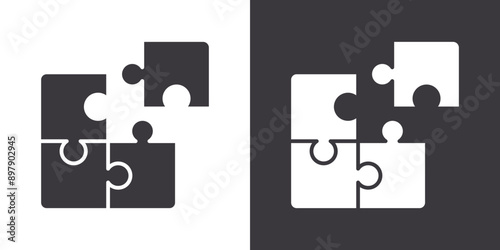 compatibility icon Flat set in black and white color outline vector