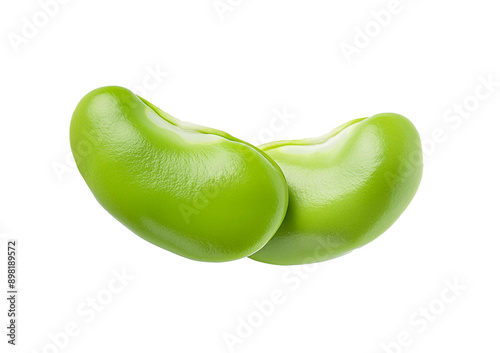 fava bean isolated on transparent or white background