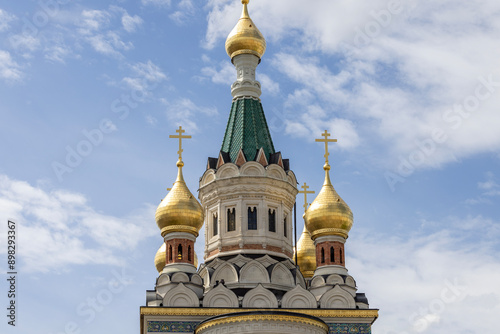 Saint Nicholas Orthodox Russian Church built in 1899 in Russian-Byzantine style, Vienna, Austria