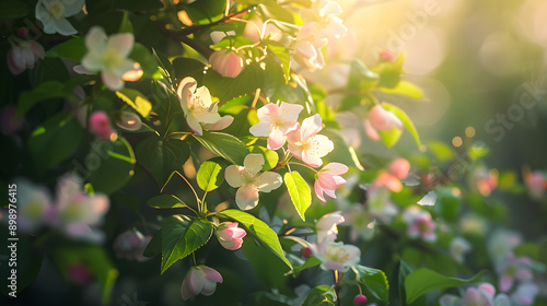 Delicate Mayflowers in Bloom: A Tranquil Springtime Scene Capturing Nature's Renewal