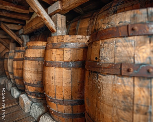 Whiskey Aging in Wooden Barrels: A Warm and Inviting Look at the Fermentation Process of Spirits