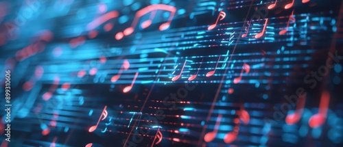 Music theory concept with foundational principles and sunlight filtering