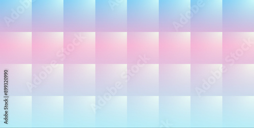 Abstract background with iridescence square pattern, 3D opalescent pearl like illustration.