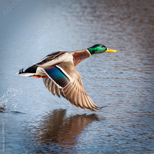 mallard wild duck scient. name Anas platyrhynchos bird animal, AI generated