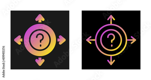 Uncertainty Vector Icon