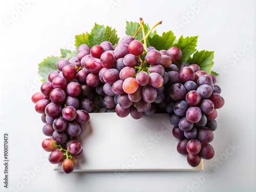 A bunch of grapes close-up, fruit grapes