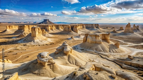 Rocky outliers of the Bozzhira tract in Kazakhstan, Mangystau, Kazakhstan, Mangystau, Bozzhira, rocky, outliers, barren