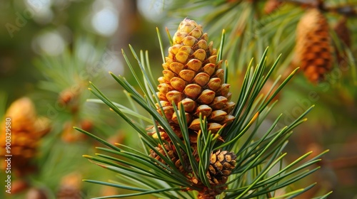 Pine (Pinus): Evergreen conifers with long needles and woody cones, pines thrive in diverse climates and are economically important for their timber and resin. 