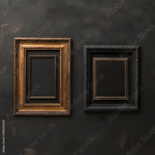 A clean, empty picture frame with a minimalistic aesthetic, offering a beautiful way to display photos or art in a contemporary setting.